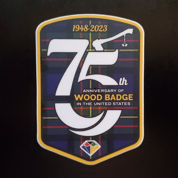 75th Anniversary of Wood Badge in USA Sticker