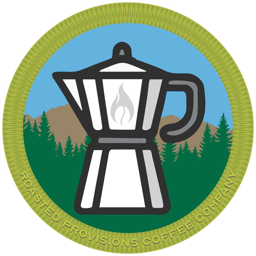 Coffee Merit Badge Sticker